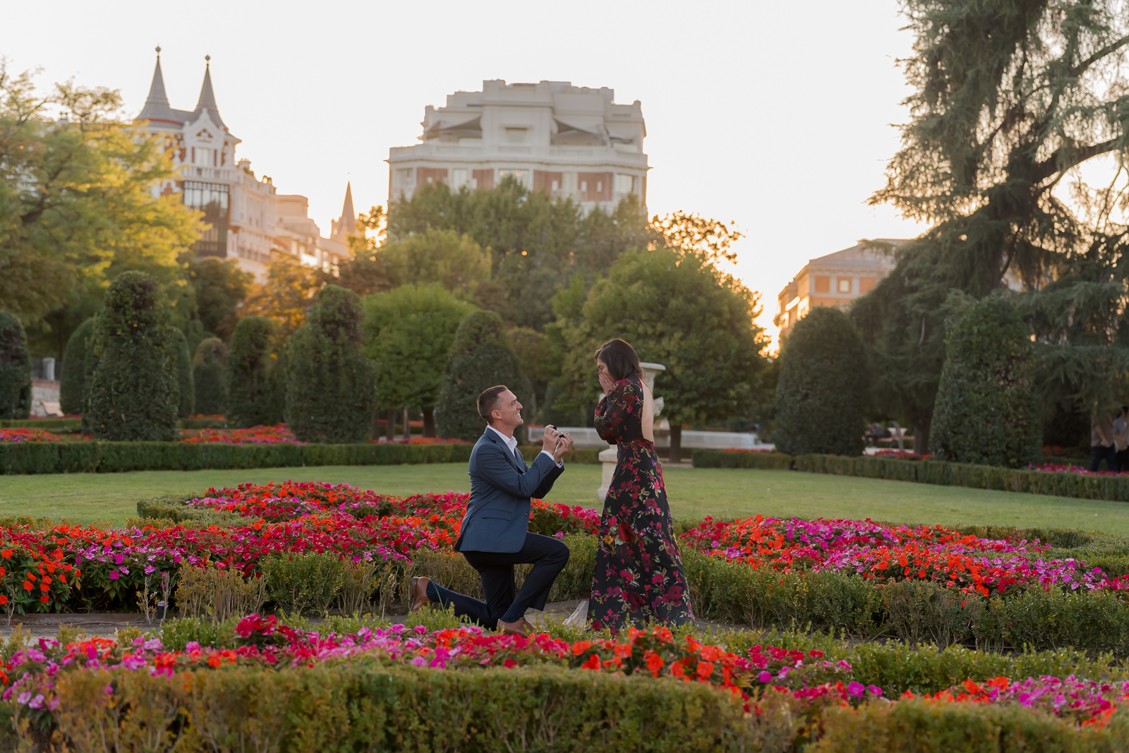 El Parterre Retiro Park Madrid proposal photographer